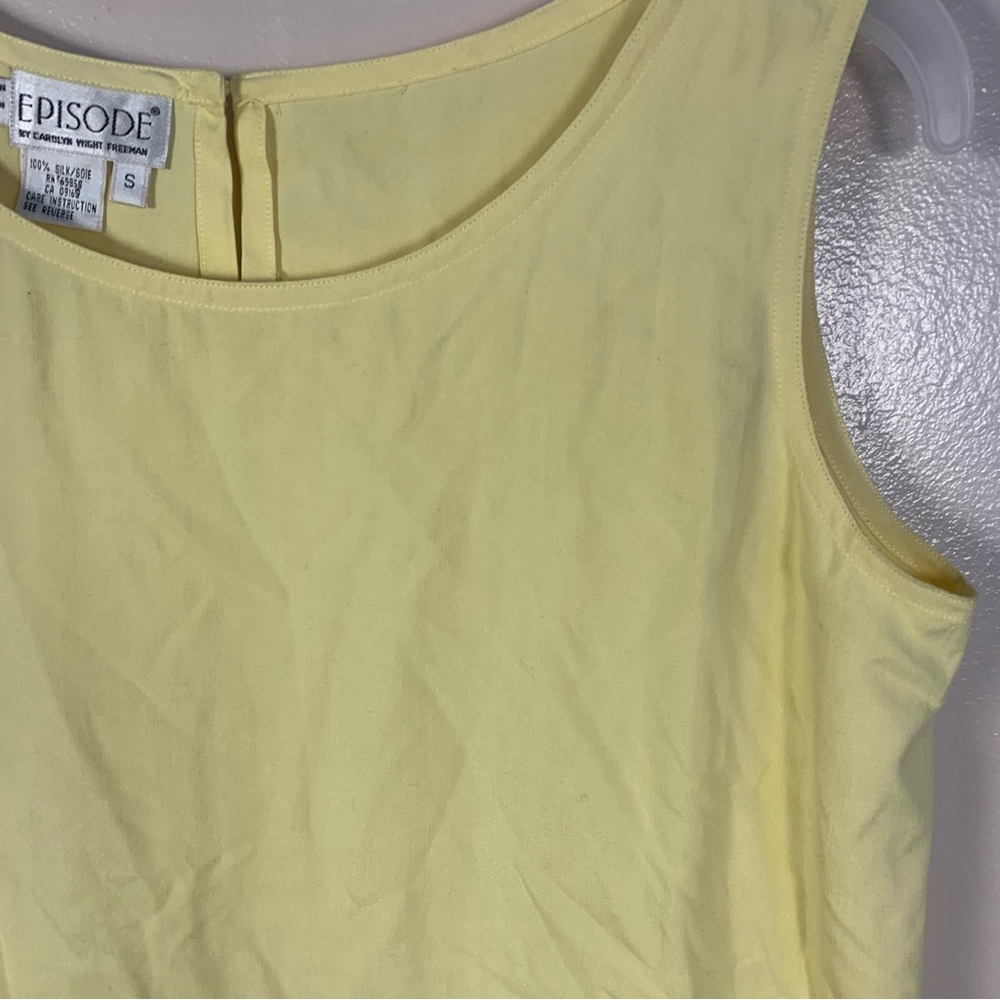 VTG 90s Episode by Carolyn Wright Freeman 100% Silk Tank Top - Picture 3 of 9